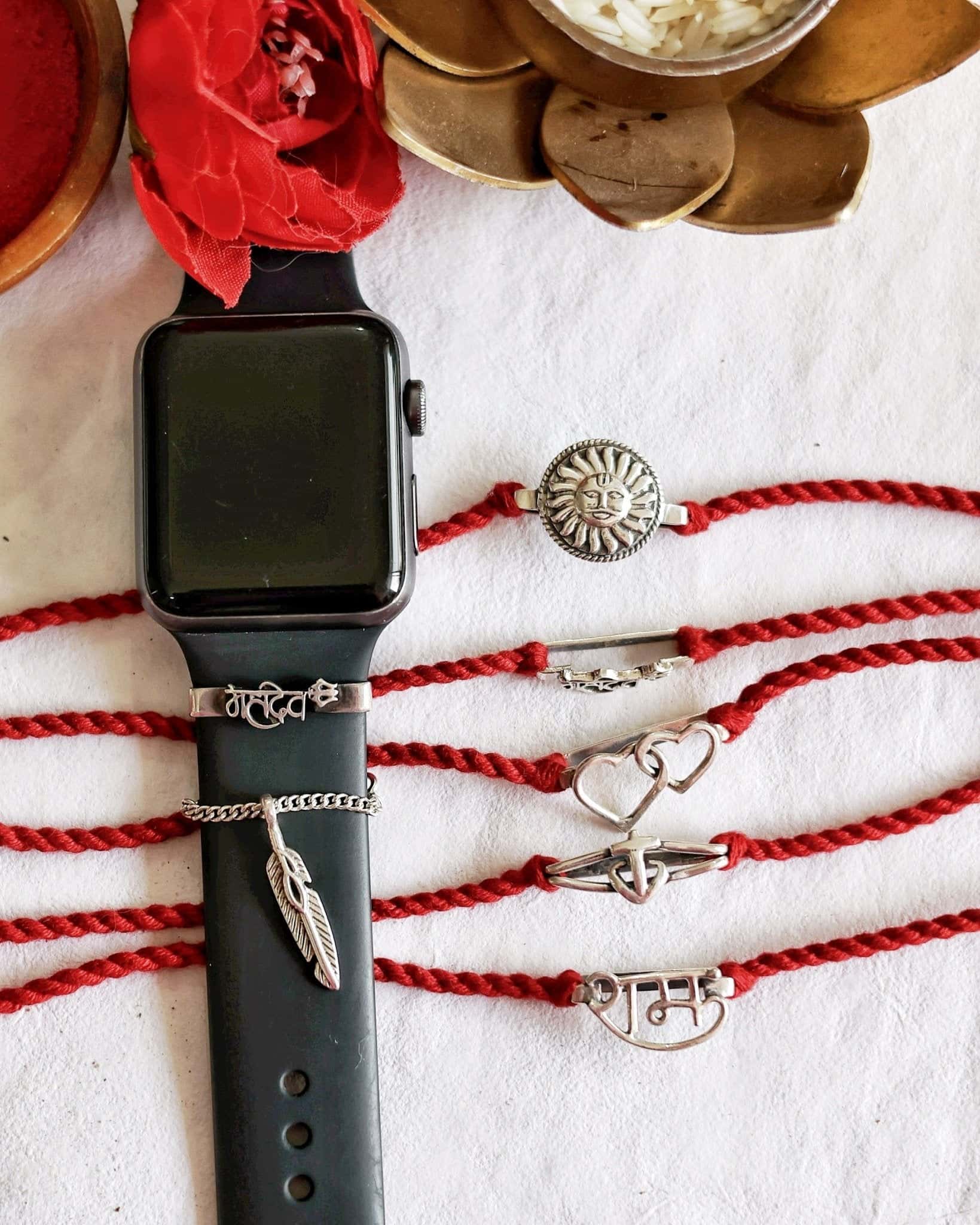 Anchor of Strength Watch Charm Rakhi