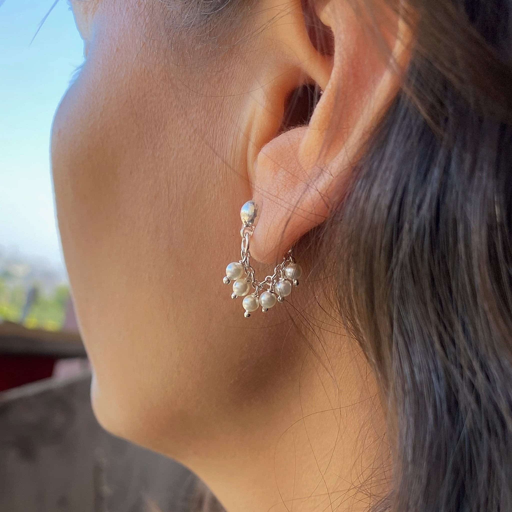 Pearl Droplets Earrings