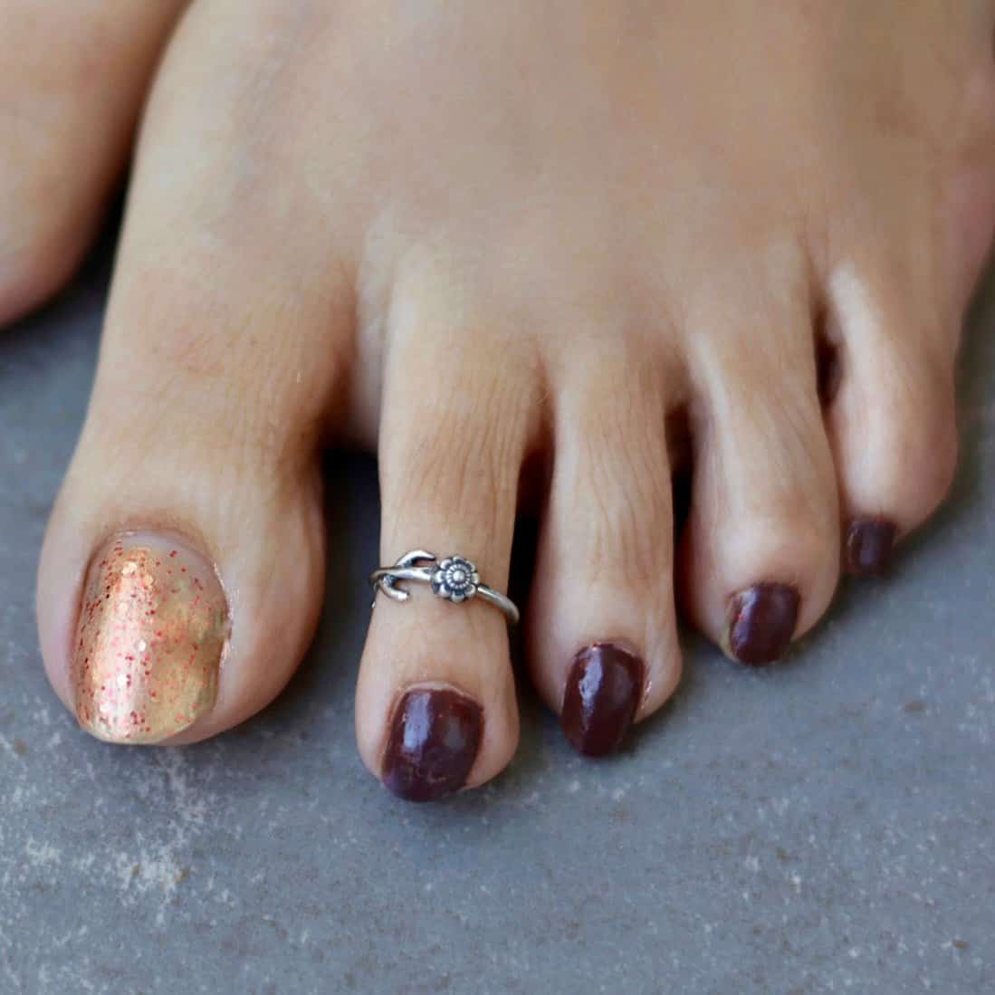 Wild Flower Toe-Rings (Pair)